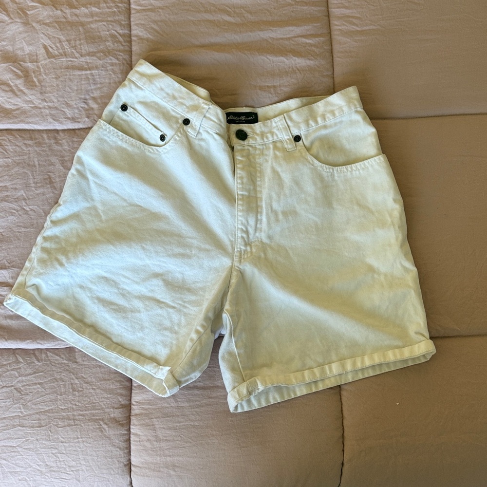 Eddie Bauer Cream Cotton Shorts
